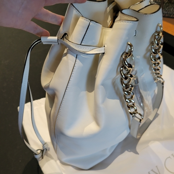Jimmy Choo bonbon Callie Drawstring Large Bucket Bag - Picture 6 of 9